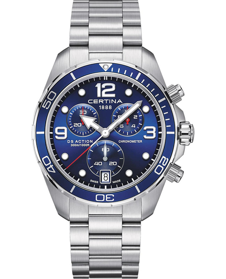 Часы Certina DS Action Chrono COSC C032.434.11.047.00 — мужские, синий