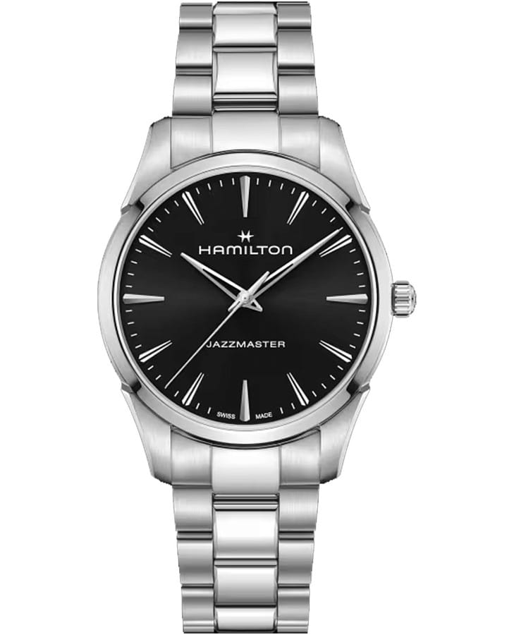 Часы Hamilton Jazzmaster Quartz 40mm H32461131 — мужские, черный