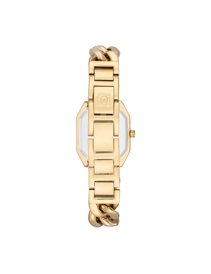 Часы Anne Klein Chain Reaction 4002CHGB — шампань, сталь металл