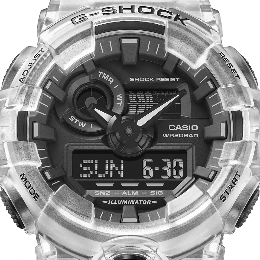 Часы Casio G-Shock GA-700SKE-7A — электронные, Япония, мужские