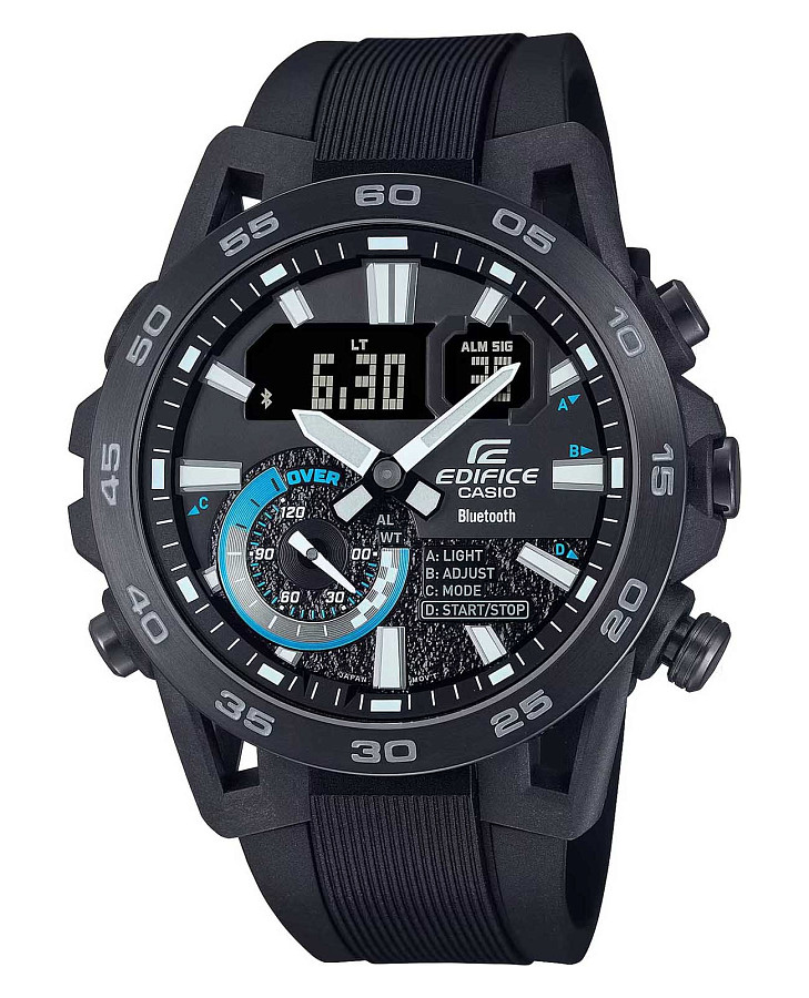 Часы Casio Edifice ECB-40PB-1ADF (ECB-40PB-1A) — мужские, черный