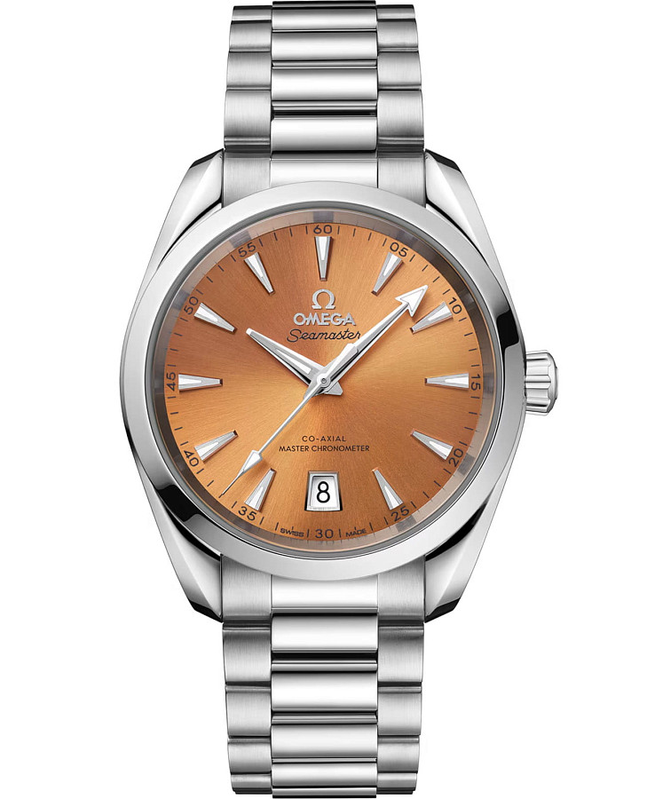 Часы Omega Seamaster Aqua Terra 220.10.38.20.12.001 — мужские, оранжевый