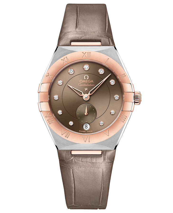 Часы Omega Constellation 131.23.34.20.63.001 — женские, коричневый