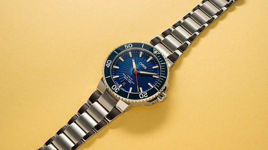 Часы Oris Aquis Sun Wukong Limited Edition 01 733 7766 4185-Set — нержавеющая сталь, мужские