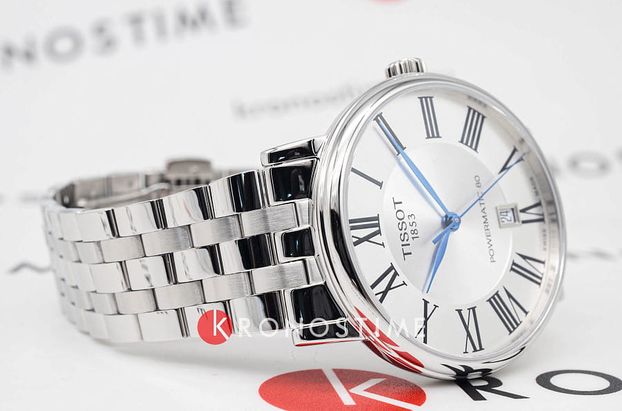 Часы Tissot Carson Premium Powermatic 80 T122.407.11.033.00 — сталь металл, Швейцария