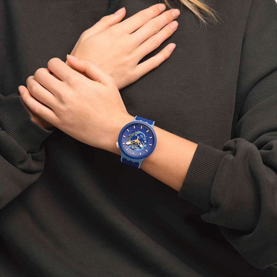 Часы Swatch Big Bold Biosourced Lacquered SB05N105 — Швейцария, кварцевые