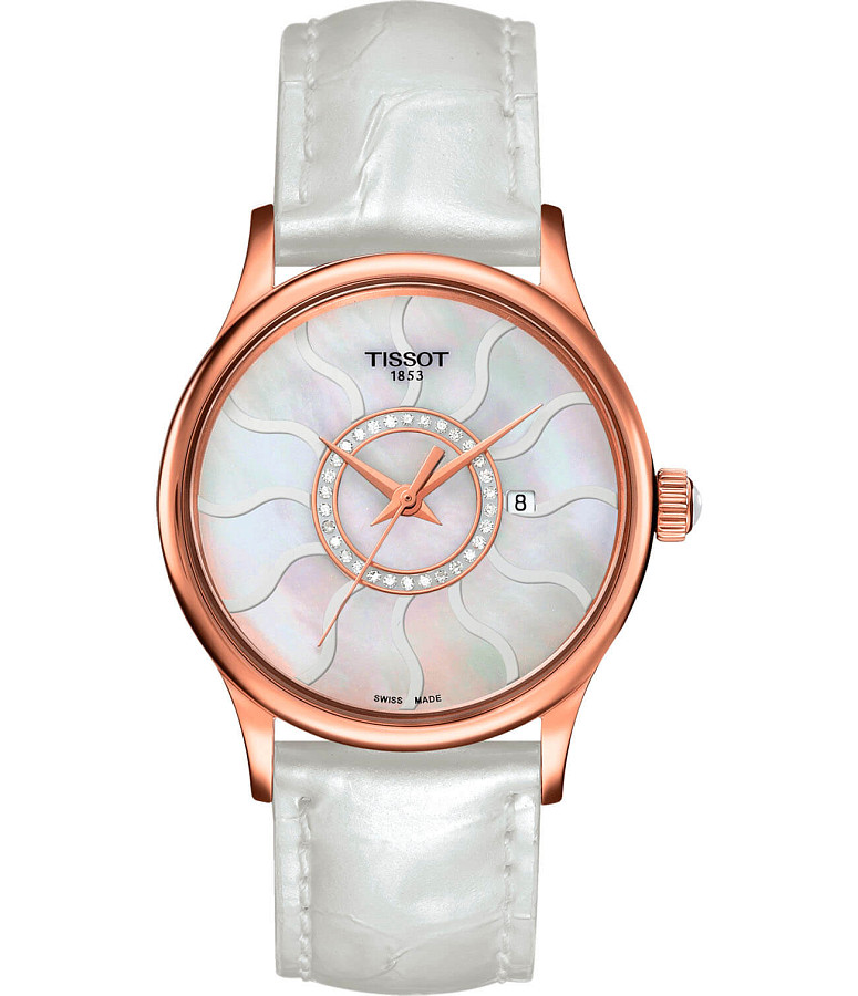 Часы Tissot Rose Dream Lady 18K Gold T914.210.46.116.00 — женские, перламутровый