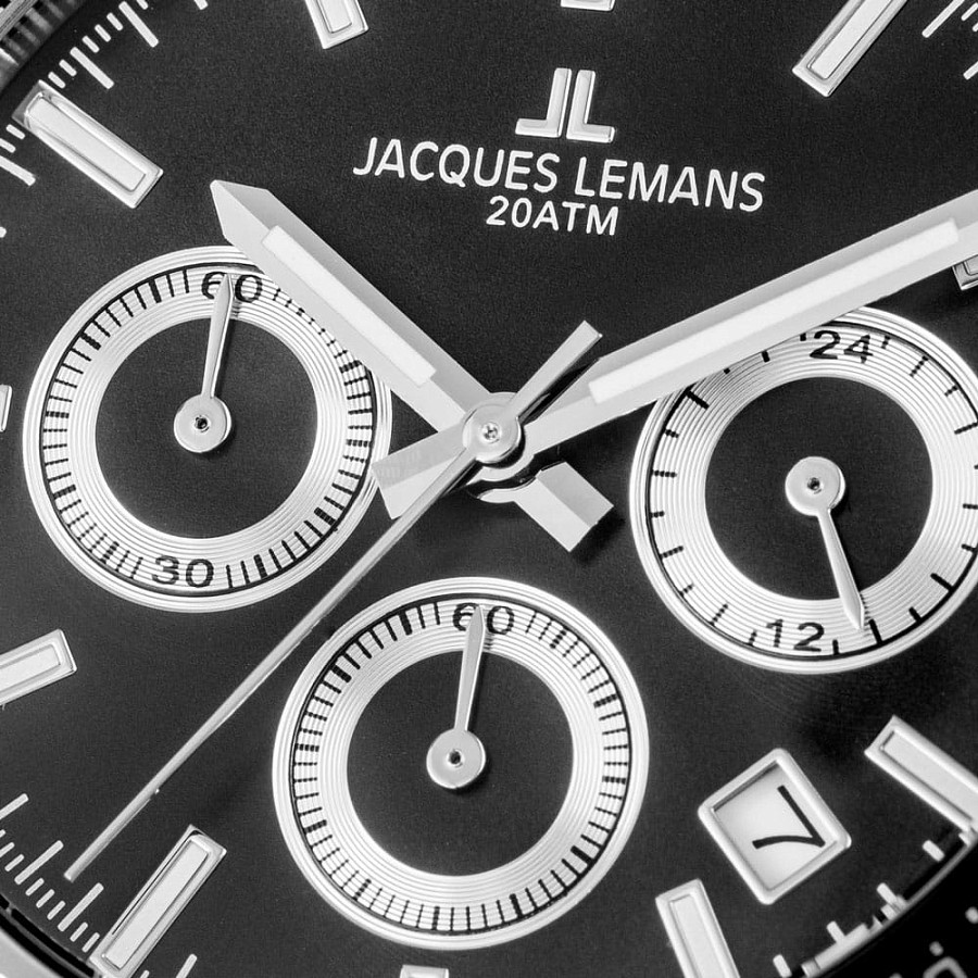 Часы Jacques Lemans Liverpool 1-1877E — кварцевые, сталь металл