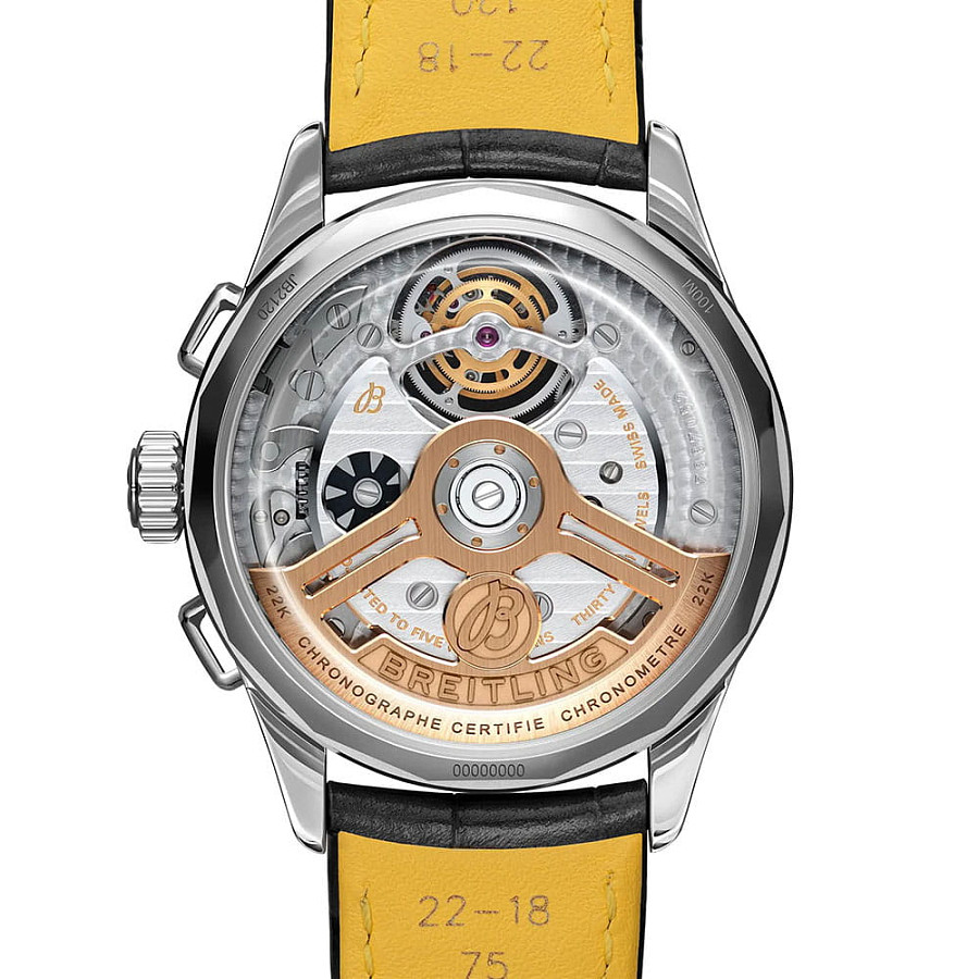 Часы Breitling Premier B21 Chronograph Tourbillon 42 JB2120A61B1P1 — кожаный, мужские