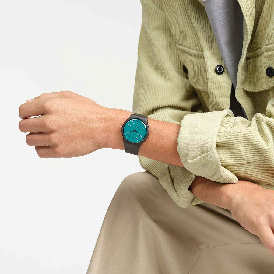 Часы Swatch New Gent Biosourced SO29C100 — кварцевые, Швейцария, мужские