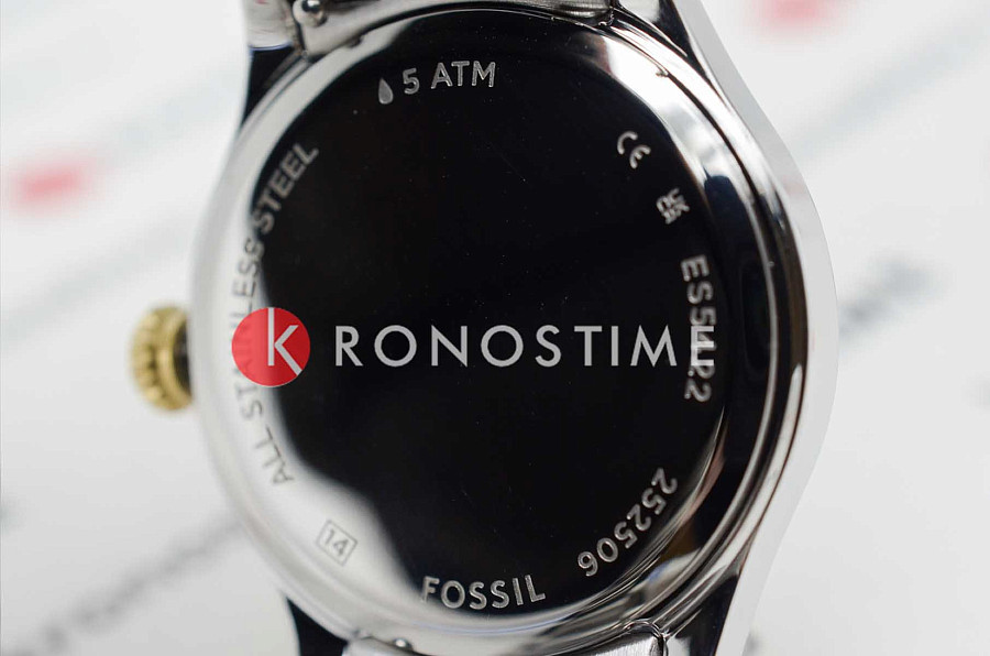 Часы Fossil Gilmore ES5422 — женские, нержавеющая сталь с ip-покрытием