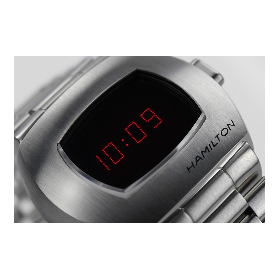 Часы Hamilton American Classic PSR Digital Quartz H52414130 — кварцевые, сталь