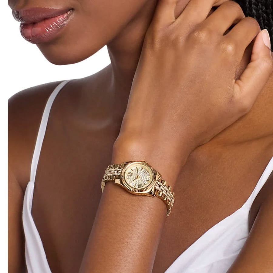 Часы Michael Kors Petite Lexington MK7575 — золотистый, металл сталь
