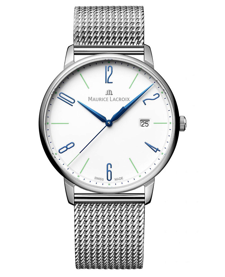 Часы Maurice Lacroix Eliros Date EL1118-SS00E-120-C — мужские, белый