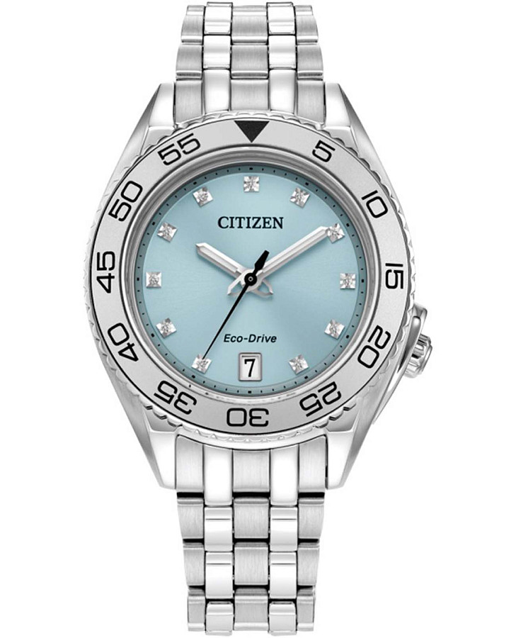 Часы Citizen Eco-Drive FE6161-54L — женские, голубой