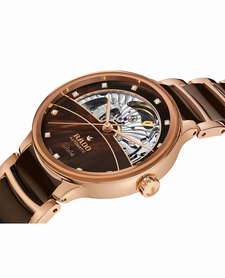 Часы Rado Centrix Automatic Diamonds Open Heart R30029902 — механические, металл сталь