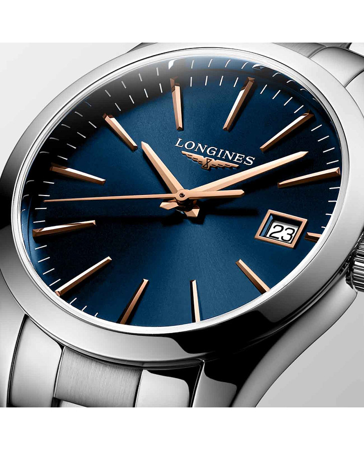 Часы Longines Conquest Classic L2.386.4.92.6 — женские, нержавеющая сталь
