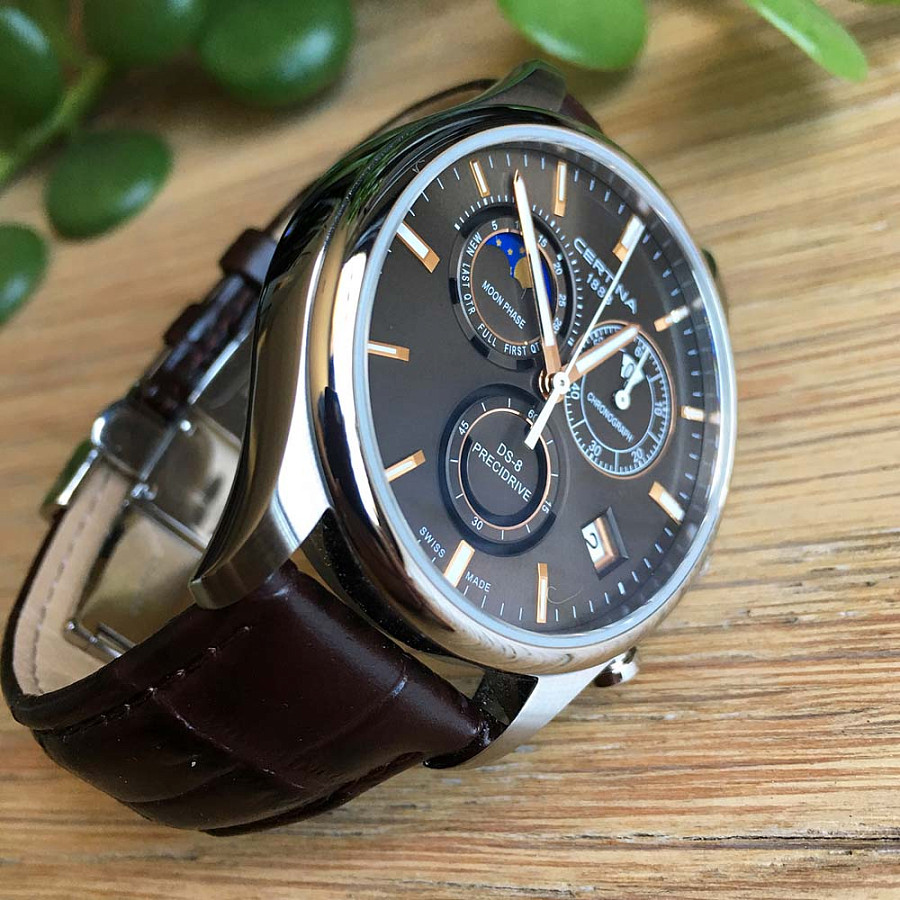 Часы Certina DS-8 Chronograph Moon Phase C033.450.16.081.00 — артикул C0334501608100