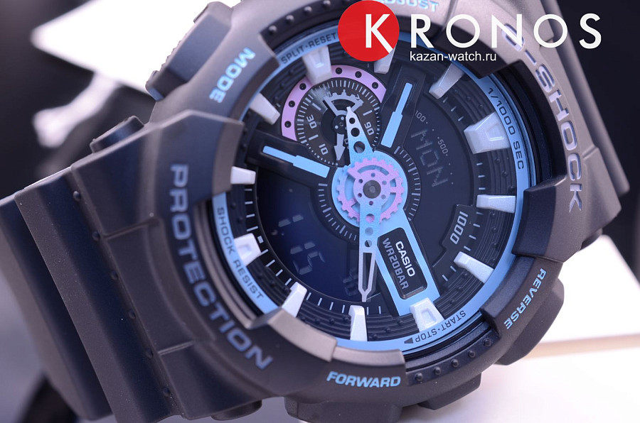 Часы Casio G-Shock GA-110PC-1A — электронные, пластик