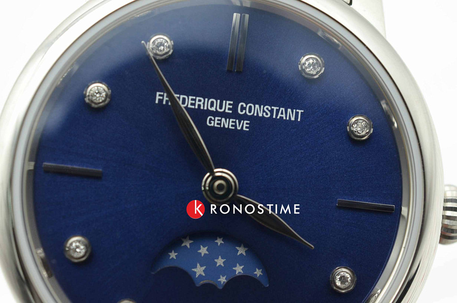 Часы Frederique Constant Slimline Ladies Moonphase FC-206ND1S26B — сталь металл, Швейцария