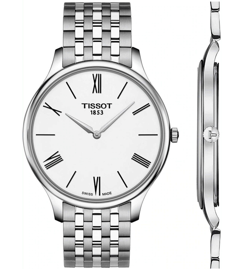 Часы Tissot Tradition 5.5 T063.409.11.018.00 — кварцевые, сталь металл