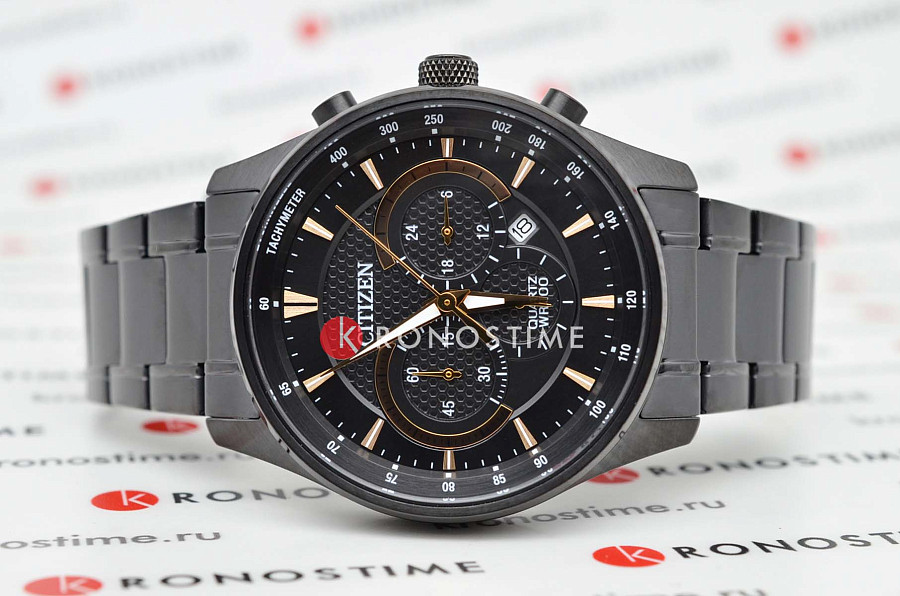 Часы Citizen Chronograph AN8195-58E — кварцевые, сталь металл