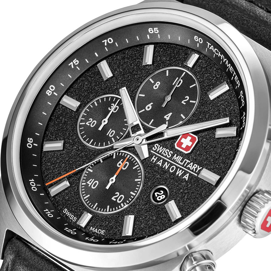 Часы Swiss Military Hanowa Storm SMWGC0007804 — кожаный, мужские