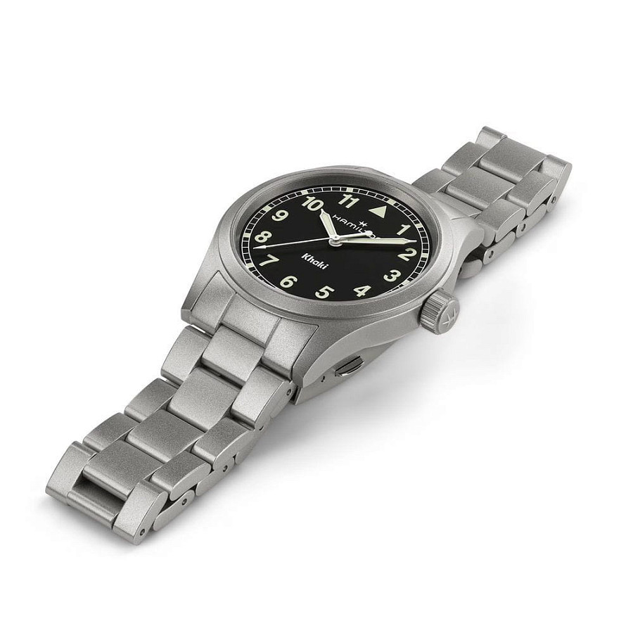Часы Hamilton Khaki Field Quartz 38mm H69401130 — мужские, нержавеющая сталь