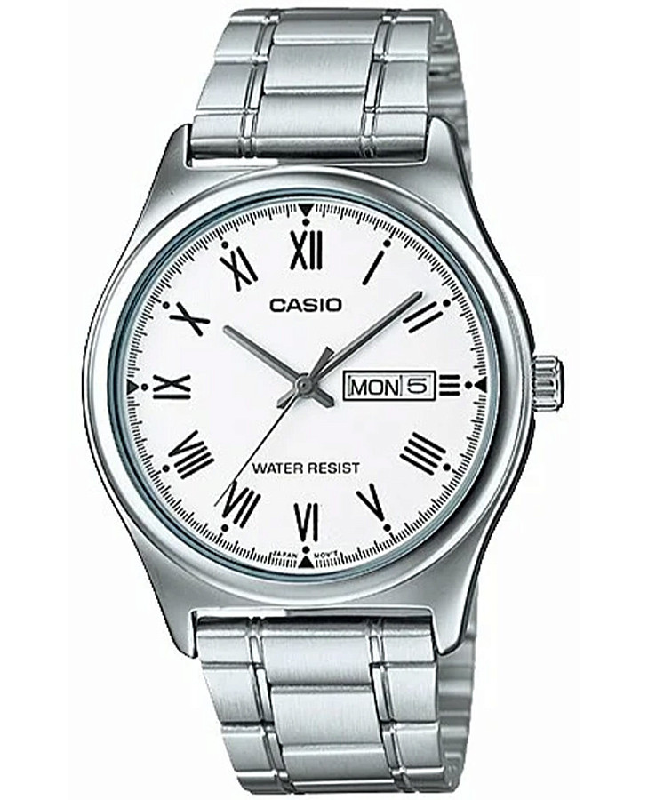Часы Casio Collection MTP-V006D-7BUDF (MTP-V006D-7B) — мужские, белый