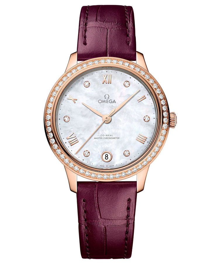 Часы Omega De Ville Prestige 434.58.34.20.55.001 — женские, перламутровый