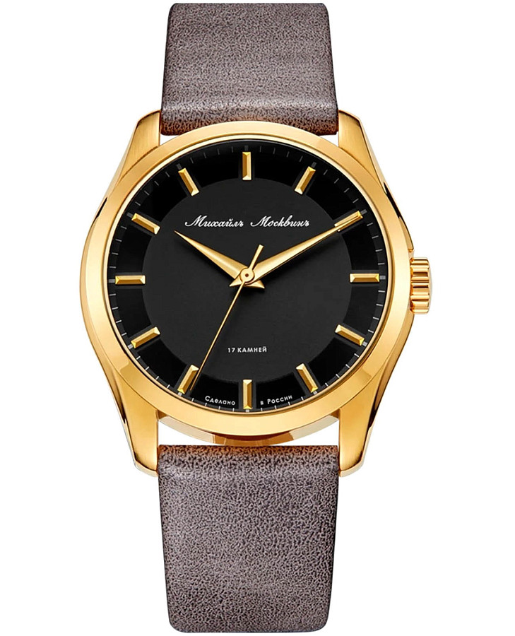 Часы Михаил Москвин Classic 1293B2L5 — мужские, черный