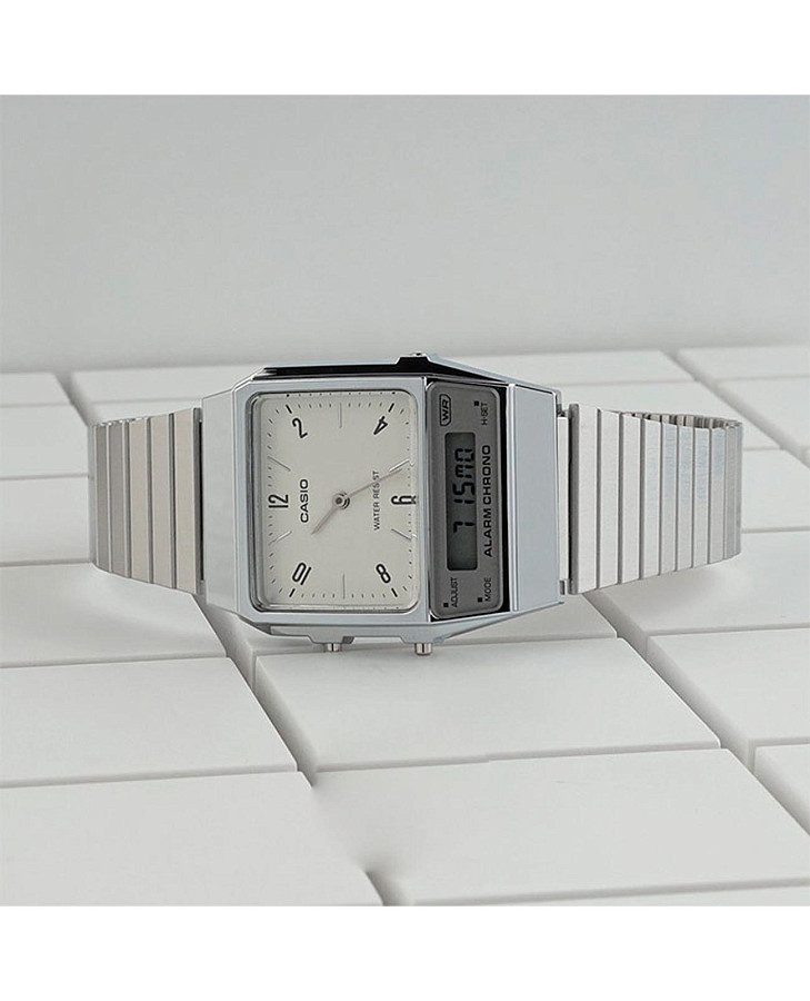 Часы Casio Vintage AQ-800E-7A2DF (AQ-800E-7A2) — нержавеющая сталь, женские