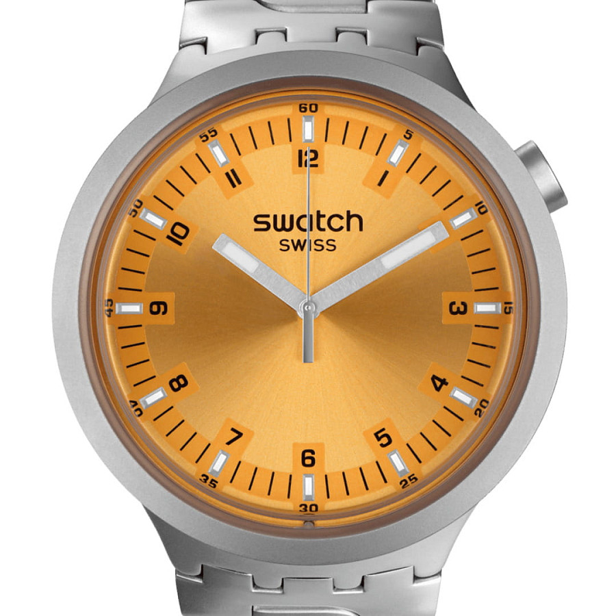 Часы Swatch Big Bold Irony Standard SB07S103G — кварцевые, металл сталь