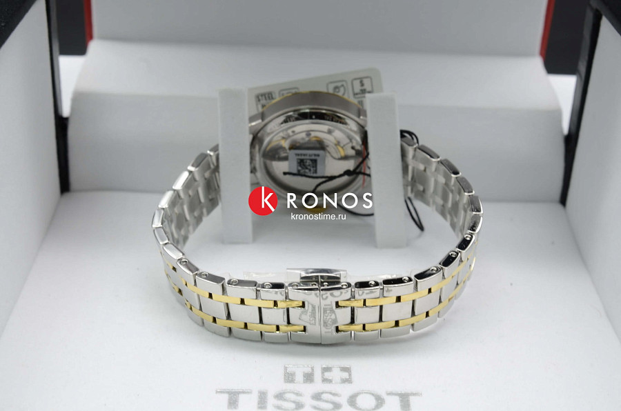Часы Tissot Chemin des Tourelles Powermatic 80 Lady T099.207.22.118.00 — женские, сталь c pvd покрытием