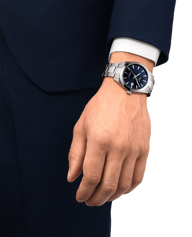 Часы Tissot Gentleman Powermatic 80 Silicium T127.407.11.041.00 — механические, сталь металл