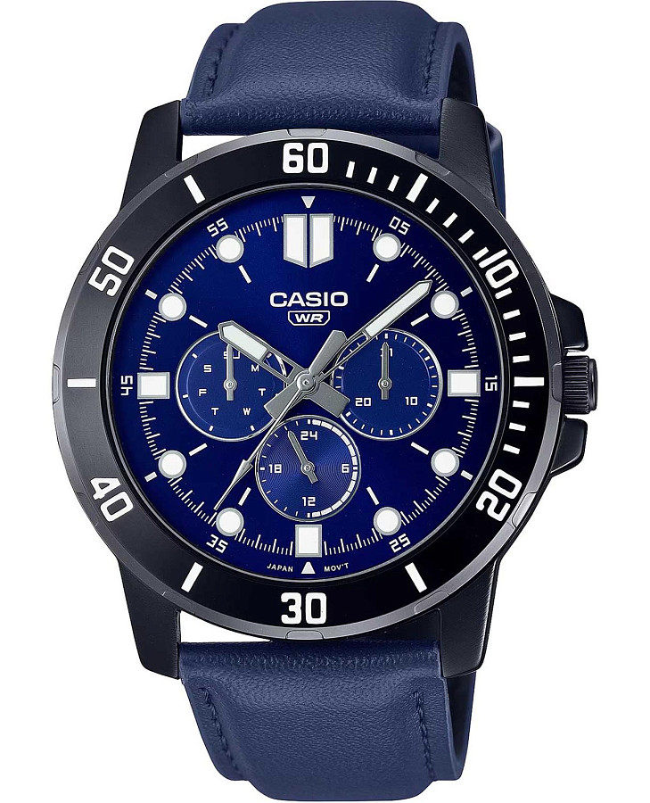 Часы Casio Collection MTP-VD300BL-2E — мужские, черный