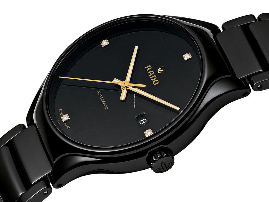 Часы Rado True Automatic Diamonds R27242712 — механические, керамика