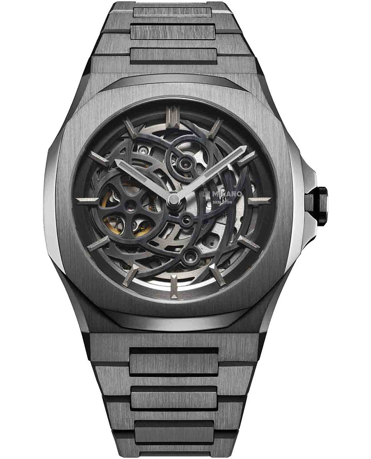 Часы D1 Milano Skeleton SKBJ11 — мужские, черный