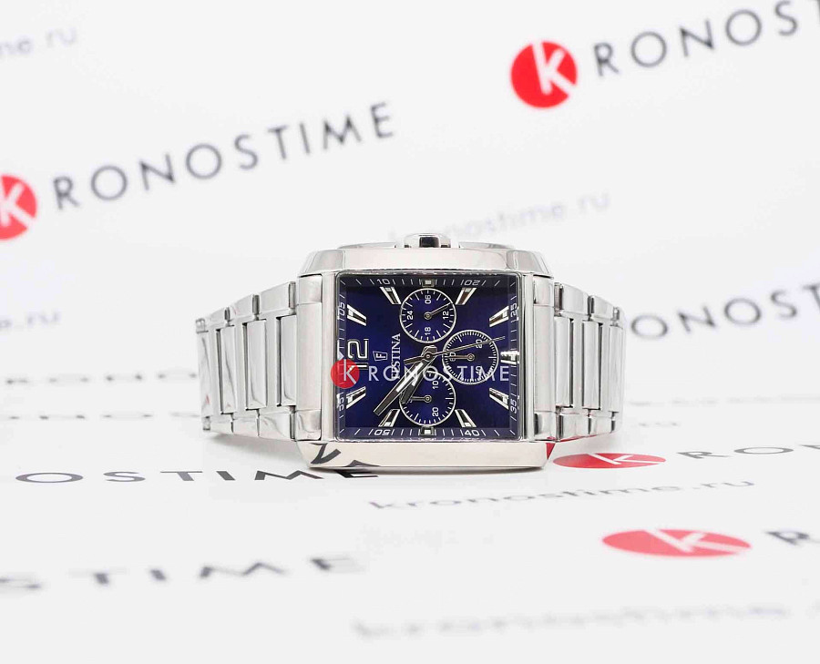 Часы Festina Timeless Chrono F20635/2 — кварцевые, сталь металл