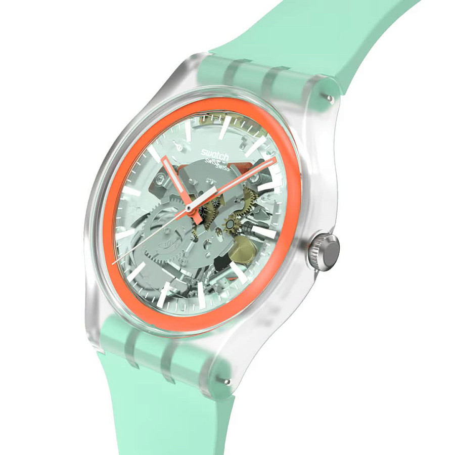 Часы Swatch New Gent Biosourced Swatch Pay! SO29K120-6000 — кварцевые, пластик