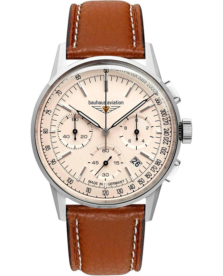 Часы Bauhaus Aviation 23765 — мужские, бежевый