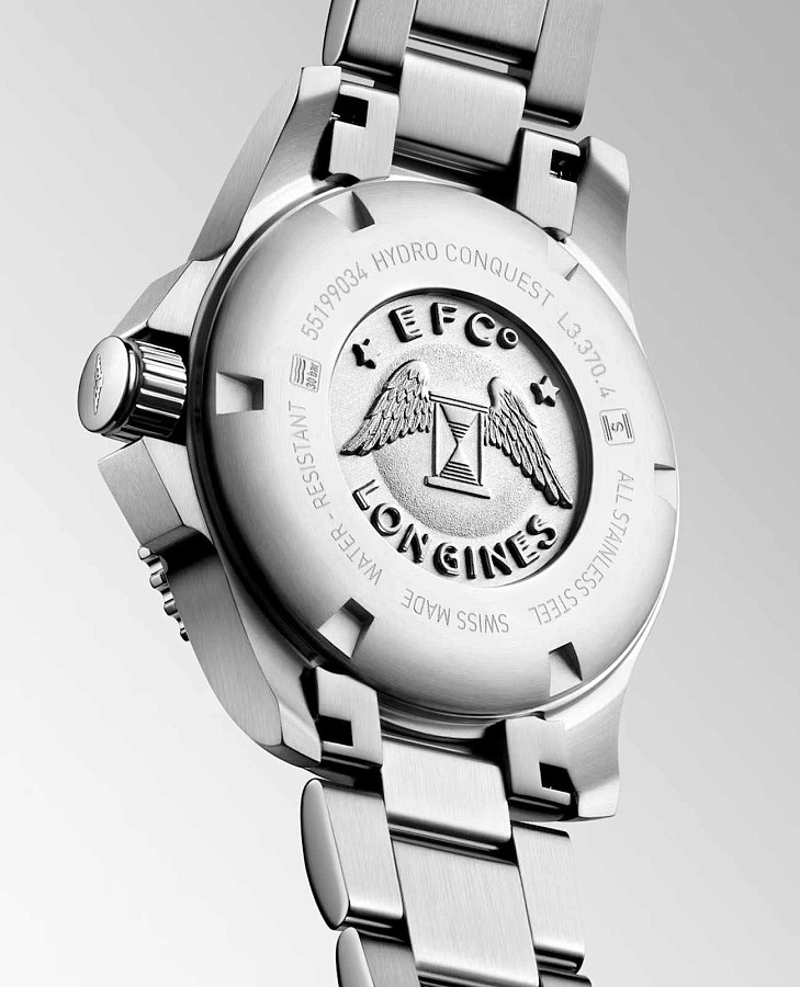 Часы Longines HydroConquest L3.370.4.87.6 — женские, серебристый