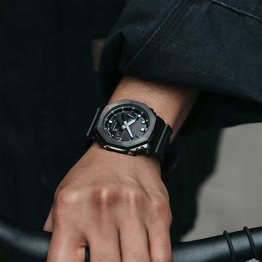 Часы Casio G-Shock GM-2100CB-1ADR (GM-2100CB-1A) — электронные, сталь металл