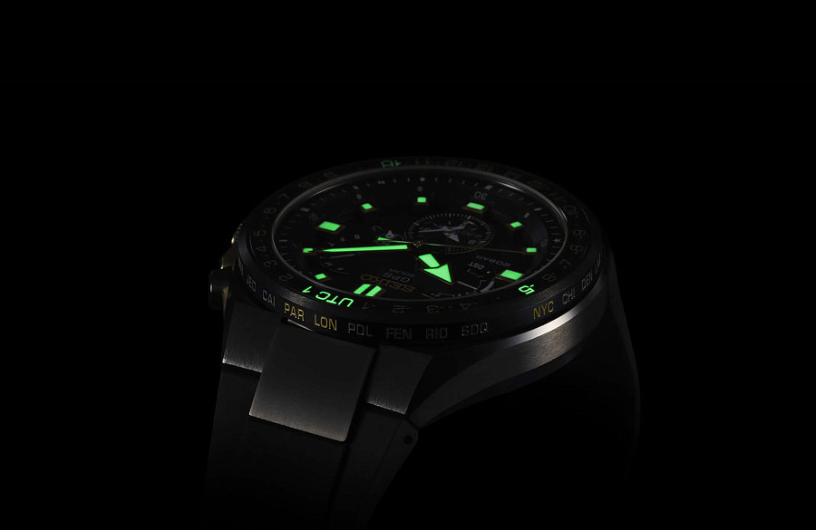 Часы Seiko Astron GPS Solar SSE174J1 — мужские, силикон