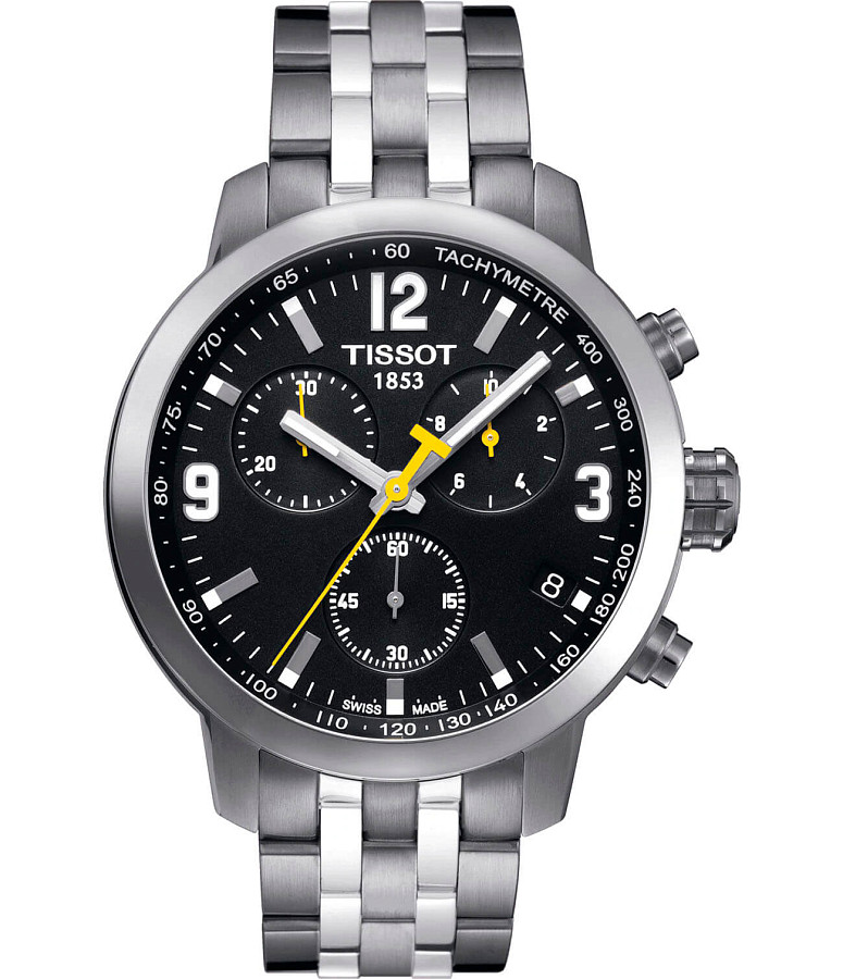 Часы Tissot PRC 200 Chronograph T055.417.11.057.00 — мужские, черный