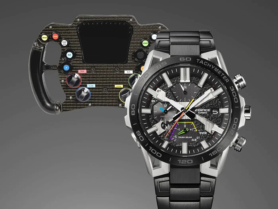 Часы Casio Edifice EQB-2000DC-1A — металл сталь, сталь с ip покрытием