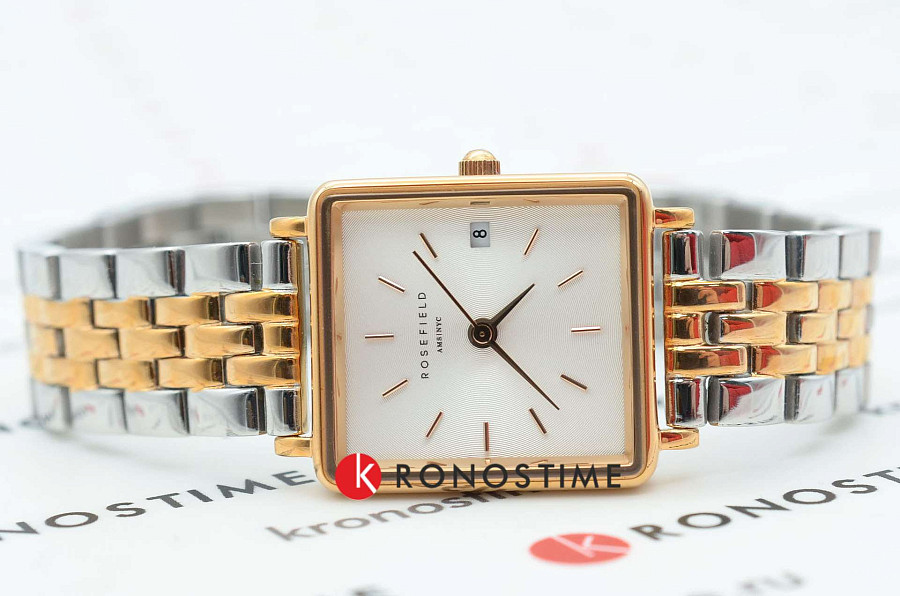 Часы Rosefield The Boxy XS QMWSSR-Q024 — кварцевые, металл сталь