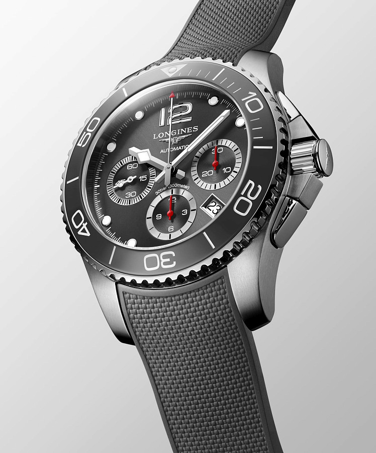 Часы Longines HydroConquest L3.883.4.76.9 — мужские, каучук