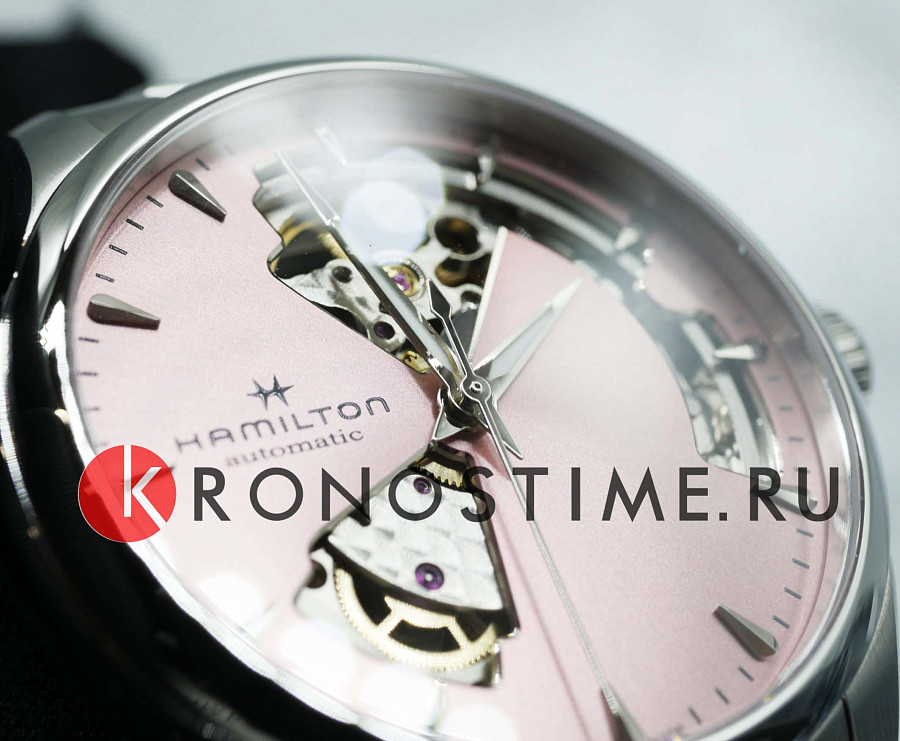 Часы Hamilton Jazzmaster Open Heart Lady Auto H32215170 — женские, нержавеющая сталь