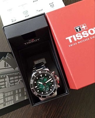 Фото покупателя: Швейцарские керамические наручные часы Tissot Seastar 1000 Quartz Chronograph T120.417.11.091.01